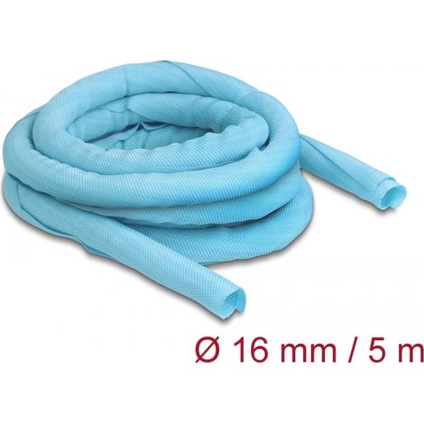 Delock Manga tejida de cierre automático resistente al calor 5 m x 16 mm azul