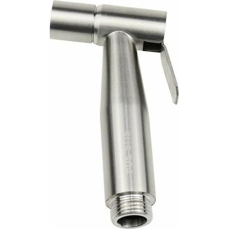 Toilet Bidet Handheld Shower Stainless Steel Diaper Sprayer Personal Hygiene - Silver (1/5)