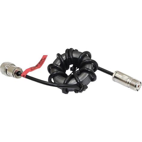 Balun de courant 1:1 à anneau magnétique 1,8–54 MHz 500 W pour radio HF, anti-interférences (1/5)