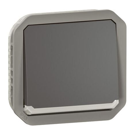 Legrand - Interrupteur ou va-et-vient témoin Plexo composable - Anthracite (1/2)