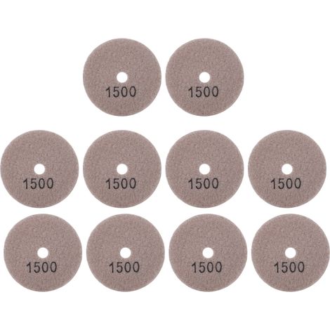 10 pièces 3 pouces disques de ponçage tampons polissage diamant marbre béton pierres 1500 maille