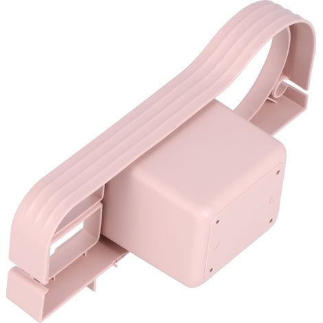 Wandmontierter Haartrockner ohne Stange, Freisprechfunktion, Aufbewahrung für Bürste und Lockenstab, rosa Badezimmerregal (1/5)