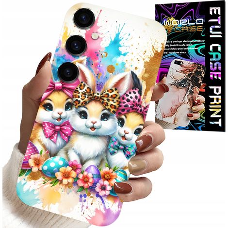 Custodia per Samsung Galaxy S23 FE - coniglietti, Natale, coniglio, Pasqua (1/5)