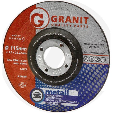 Disque à tronçonner Acier