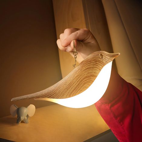 Petite lampe de chevet sans fil, veilleuse avec capteur tactile, lampe de table LED avec variateur tactile, 3 niveaux de luminosité (1/5)