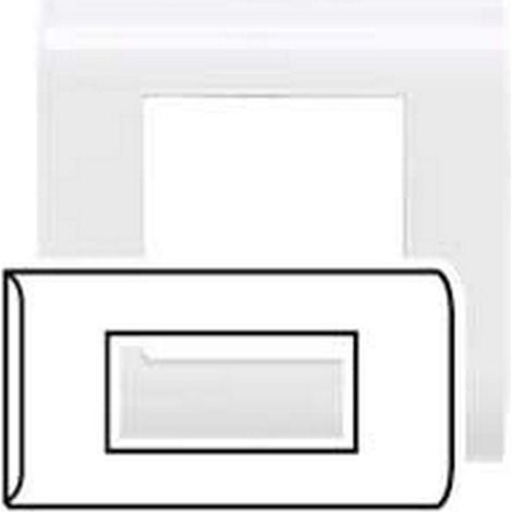 Plaque rectangulaire 4modules blanc – LEGRAND - 075010