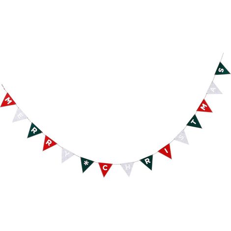 Guirlande de Noël Feutrine pour Sapin de Noël à Suspendre Intérieur et Extérieur pour Décoration de Fêtes (1/5)