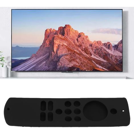 Housse de Protection en Silicone Souple Anti-Dérapant pour Télécommande Fire TV Stick Lite avec Dragonne Noire (1/5)