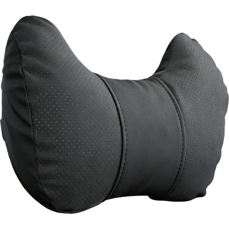 Oreiller cou voiture, coussin respirant, doux confortable, repose-tête pour soulager fatigue conduite, noir (1/5)