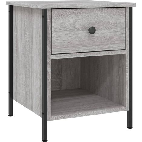 Maison Exclusive - Nachttisch Grau Sonoma-Eiche 40x42x50 cm Holzw