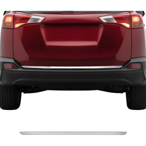 Garniture de Hayon Coffre pour Toyota Rav 4 IV 2013-2015 acier inox