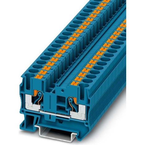 Phoenix Contact PT 6 BU 3211819 Morsetto passante Numero Poli (num): 2 0.5 mm² 6 mm² Blu 1 pz.