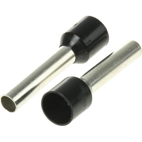 Embout à sertir 6mm², Noir, longueur 18mm
