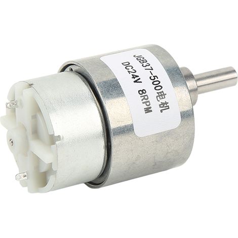 Moteur à engrenages CC à haute conductivité et autobloquant pour robot, 24 V CC, 8 tr/min (1/5)