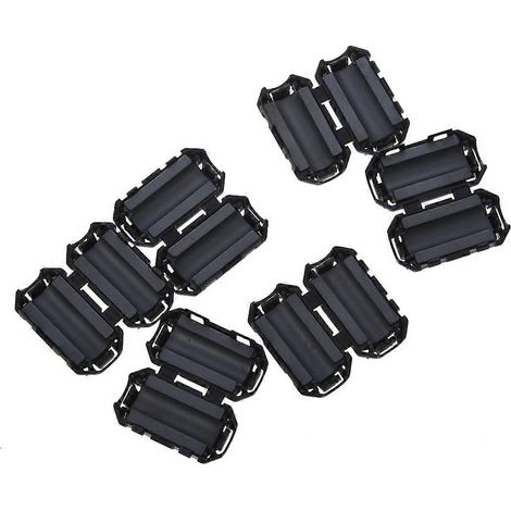 6 filtres à noyau de ferrite à clipser contre les interférences électromagnétiques et radioélectriques (EMI/RFI) pour câble de 7 mm² (1/5)