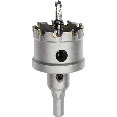 Foret de Scie Cloche en Métal, Coupeur de Trou de Dents en Carbure de Tungstène pour Tôle D'acier Inoxydable, Métal, Alliage, Fer, Bois (44mm) (1/5)