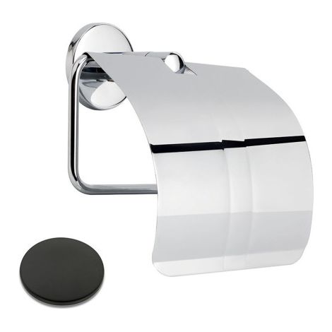 Porte rouleau couvert medea blackmat - CRISTINA ONDYNA SHME11C13