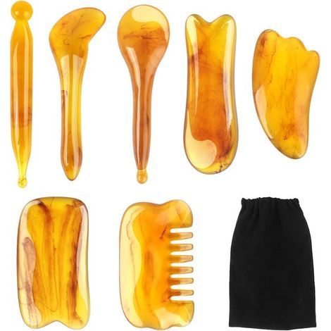 7-teiliges Gua-Sha-Set – Gesichtsmassagegerät – Schaber (1/5)