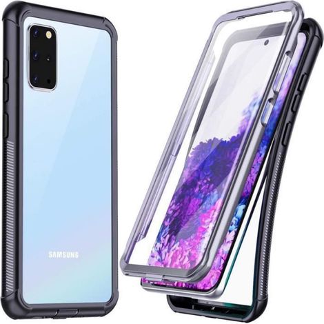Coque - Samsung - Galaxy S20 Plus - Anti-Choc - Protecteur d'écran - Transparent Noir (1/4)