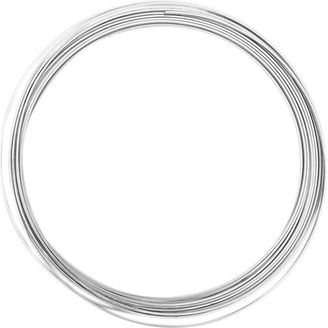 Vaessen Creative - Filo di alluminio a sezione piatta, 3,5 x 1 mm, 5 m, colore: argento (1/5)