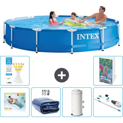Frame Pool Rund - 366x76 cm - 7-teilig S87