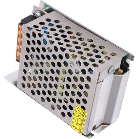 Alimentation à découpage commutée transformateur secteur surveillance éclairage LED avec adaptateur 110V/220V boîtier aluminium dissipation thermique protection poussière surcharge