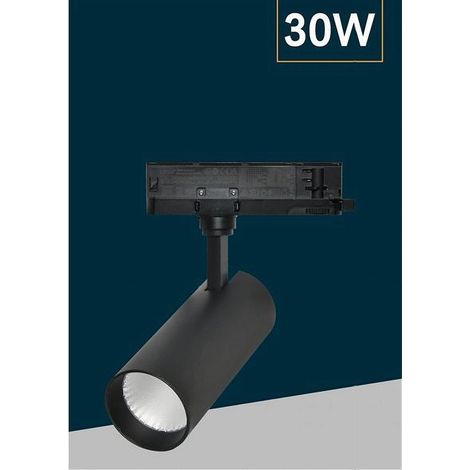 Trade Shop - BELEUCHTUNGSLED 30 W BINAR-TRIFASE-LICHT 4000K IP20 WEISS PT4-30W - Schwarz (1/3)