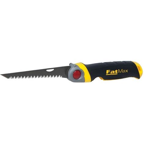 Scie tout usage STANLEY FATMAX - Coupe du plâtre - 8 dents/pouce - Dents à triple biseau - 3 angles de verrouillage - Système de verrouillage - Poignée bimatière FMHT0-20559 (1/4)
