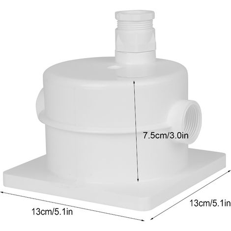 Caja de conexiones sumergible impermeable G3/4 pulgadas DN20, de plástico, 13 x 13 x 7,5 cm, para fuentes, piscinas y acuarios. (1/5)