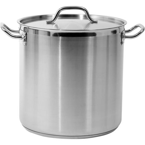 HOHER TOPF MIT EDELSTAHLDECKEL 32X32CM, 25,7L.