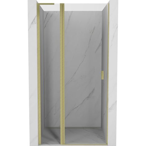 Mexen Mist L porte de douche pivotante 110 cm, transparent, or brossé - 8A4L-110-000-55-00 (1/5)