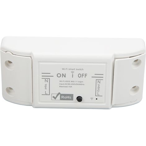 Interrupteur intelligent WiFi, module relais sans fil, commande à distance par application, AC 90-250V pour éclairage, ventilateur de plafond et appareils électroménagers (1/5)