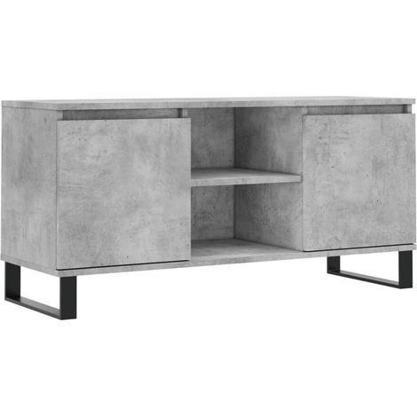 Mobile TV multimediale scaffale TV credenza TV sala da pranzo soggiorno camera da letto 104 x 35 x 50 cm legno ingegnerizzato grigio 020025658