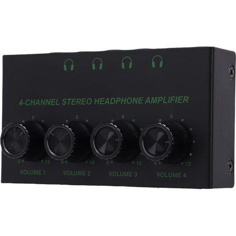 Amplificateur de Casque 4 Canaux - Amplificateur Stéréo en Métal pour (1/5)