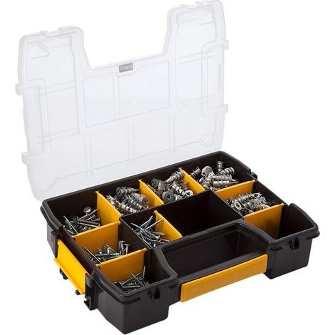 Dewalt Organiser Case 200 Piece Zip It Plasterboard Anchor Fixings Kit DWSLZIPIT