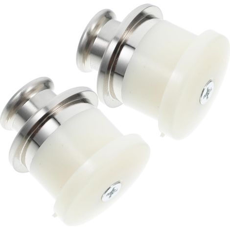 2 Pièces Invisible Inoxydable pour Armoire Porte de Cabinet Design Encastré Élégant pour Réduits Utilisation Polyvalente