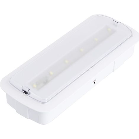 Luz Emergencia LED 200lm 3 Horas de Autonomía con Autotest 3 W