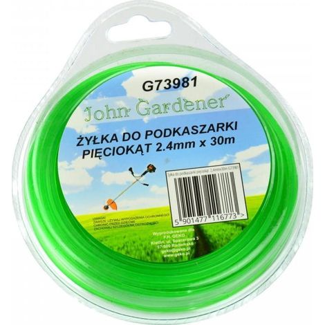 Geko Ligne de coupe pentagonale 2.4 mm 30 m plastique