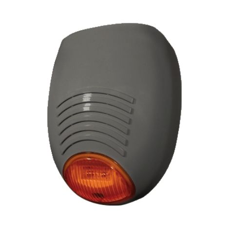 SR 136 SILVER Sirena da esterno autoalimentata colore argento tamper e antistrappo AMC SR136