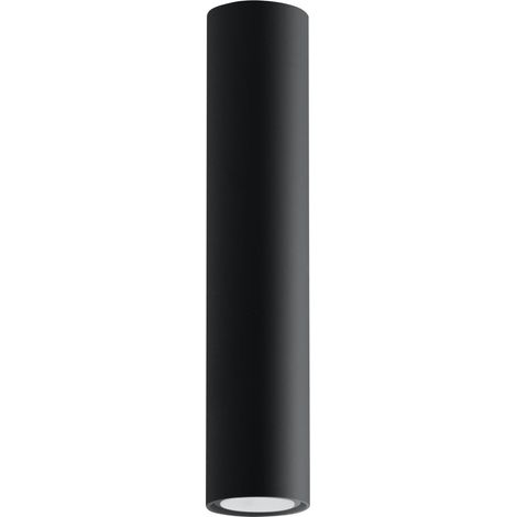 Lámparas de techo Lagos negro acero 1xGU10 6cm Sollux (1/2)
