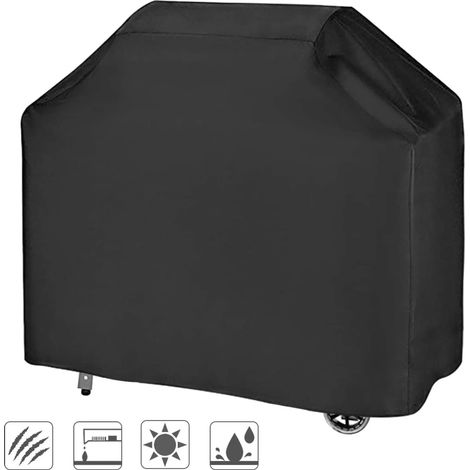 MINKUROW Copertura Per Barbecue Copertura Per Griglia A Gas Copertura Per Griglia Per Barbecue Impermeabile (145 X 61 X 117 Cm) - Nero (1/5)