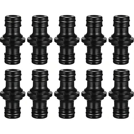 Raccord Tuyau d'arrosage 10 Pièces, Embout Tuyau Arrosage Double Mâle 1 2 Pouce, Connecteur Rapide pour Relier Deux Tuyaux, Jardin Irrigation Lavage Voiture Pelouse Terrasse (1/5)