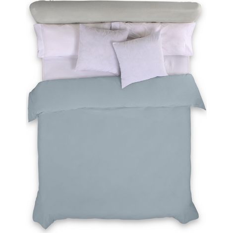FUNDA NORDICA color plata - Cama de 150/160 (1 pieza) - 100% algodón - 144 hilos. Gramage: 115 (1/3)
