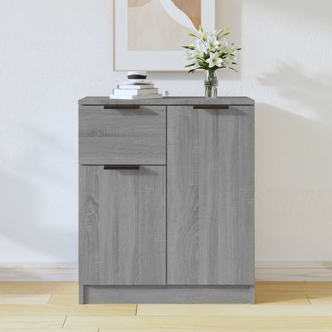 Buffet Commode Armoire Luxueux, pour Salon Chambre Entrée Cuisine, Sonoma gris 60x30x70 cm Bois d'ingénierie OIB5577E (1/5)