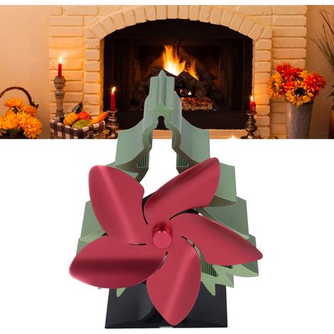 ventilateur thermique de cheminée en forme de sapin de Noël (1/5)
