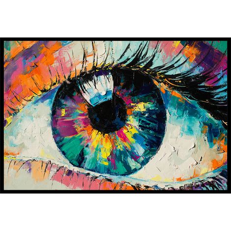 Affiche encadrée regard artistique abstrait (1/5)