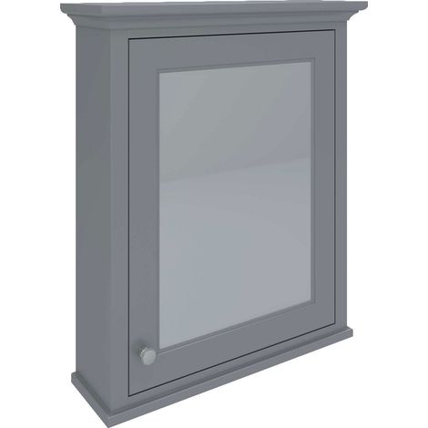 RAK Washington Grey 600mm Mirror Cabinet - RAKWMC60503 (1/2)