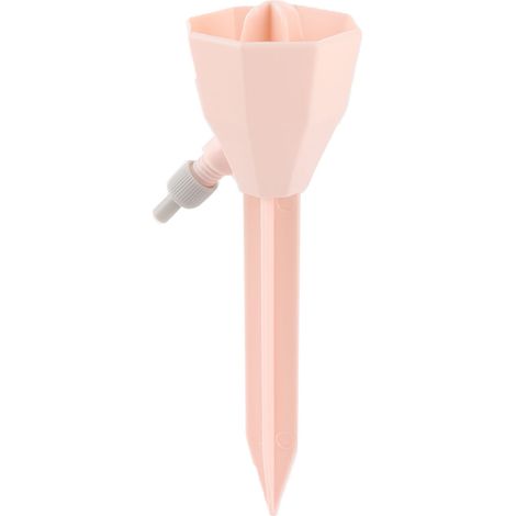 Goutteur d'arrosage automatique Bouteille plastique 25-30mm Débit réglable Plastique durable Rose (1/5)
