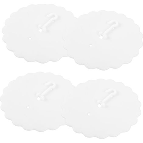 Lot de 4 crochets adhésifs en plastique pour rideaux lit, ciel (1/5)