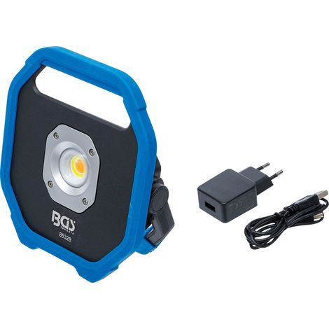 Bgs COB-LED Lampada Portatile Nera con Doppia Temperatura (1/4)